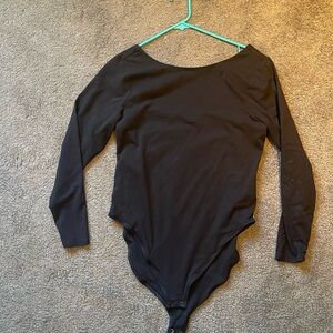 Long Sleeve Open Back Body Suit